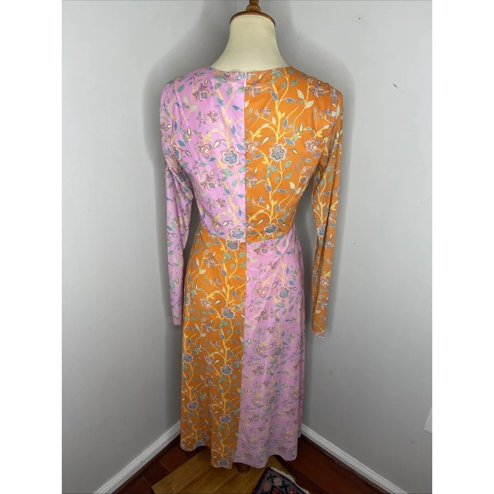 Rachel Antonoff Olivia Mesh Midi Dress Original Powder Room Floral Size‎ 8 - Picture 3 of 8